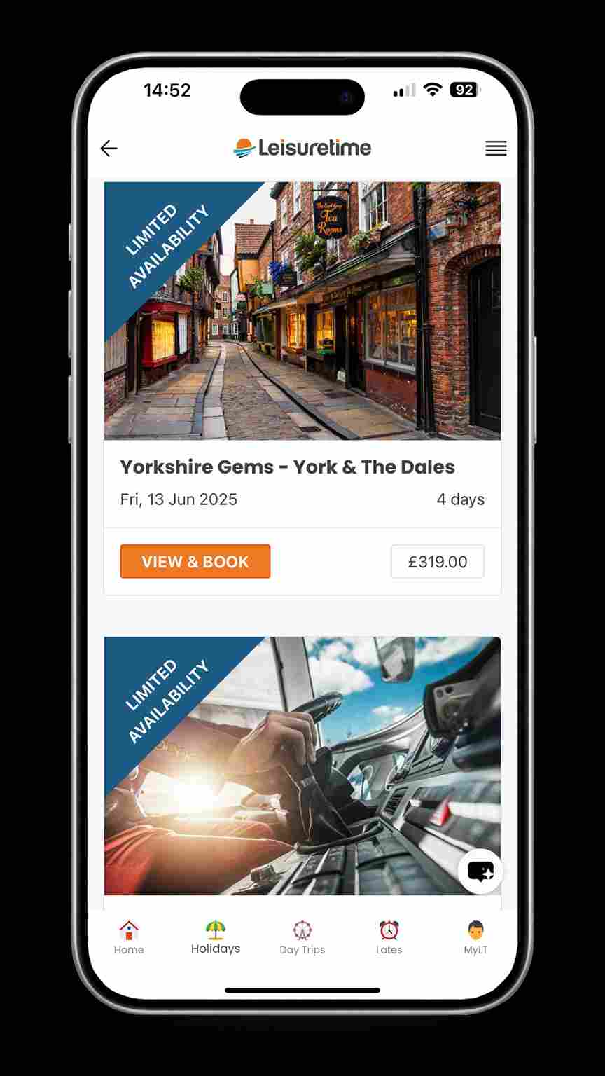 Download the new Leisuretime App