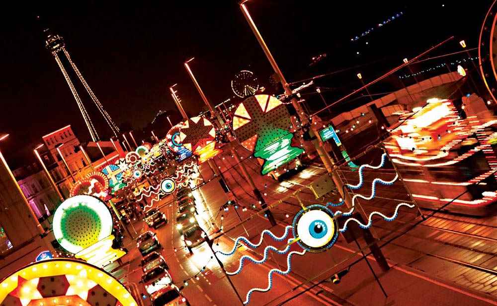 Blackpool Illuminations with £1 Bar